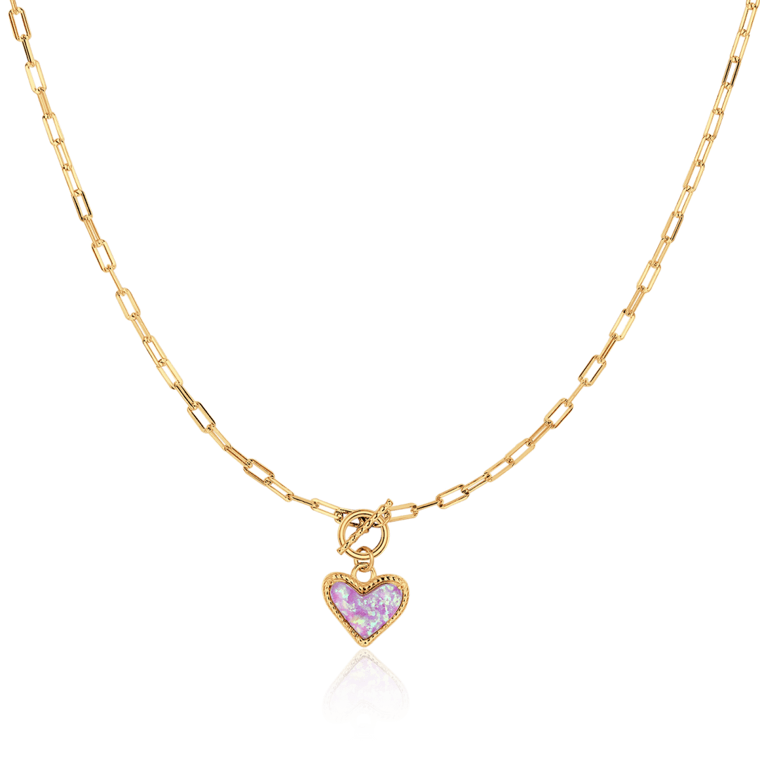 Collar Corazón Mineral