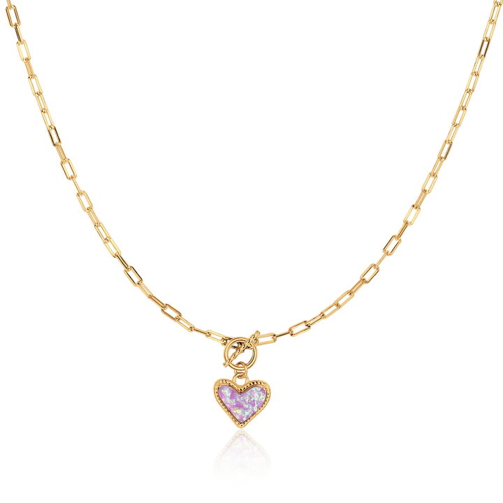 Collar Corazón Mineral