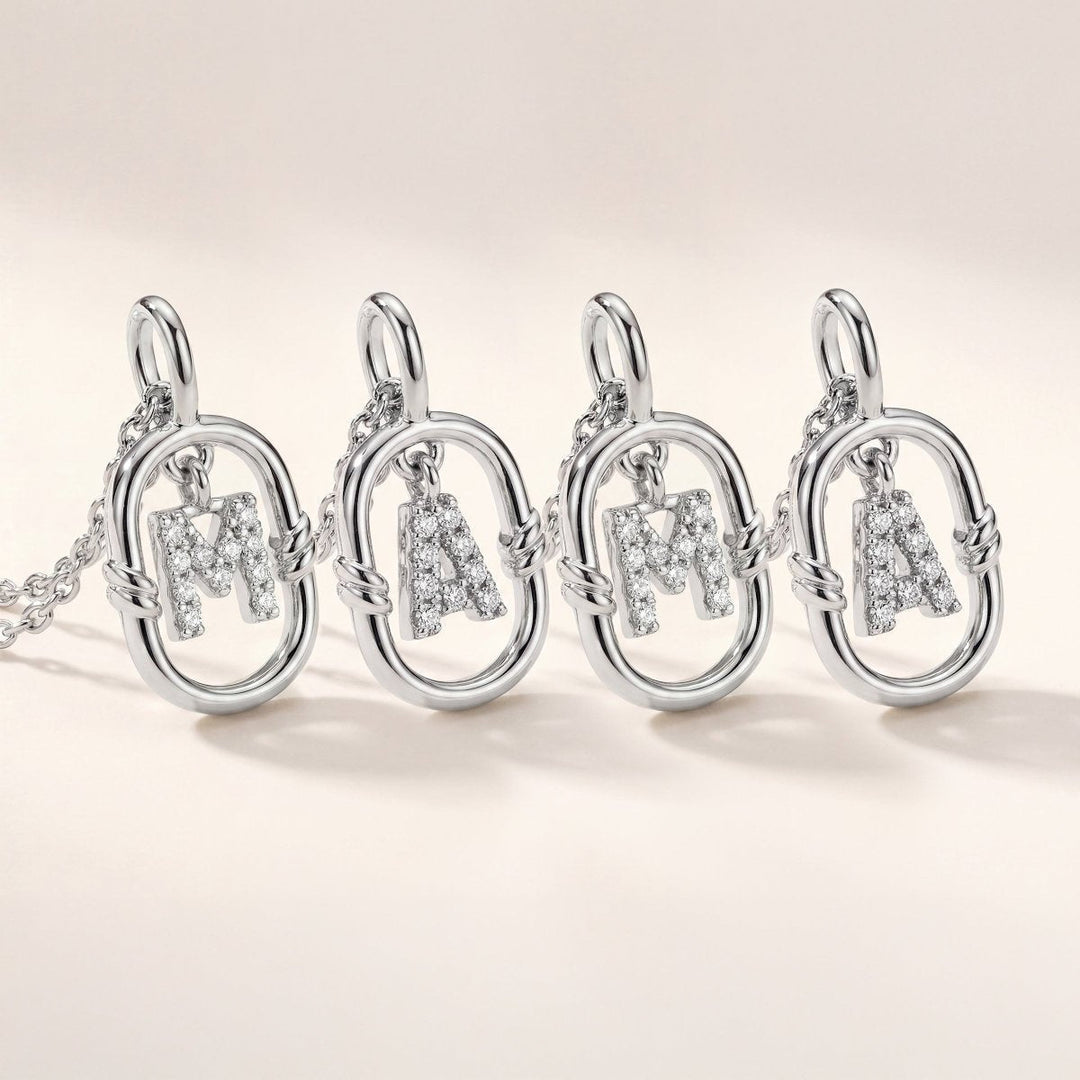 Collar Glitter Inicial