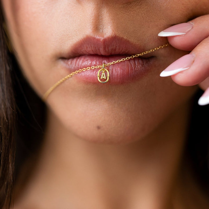 Collar Glitter Inicial