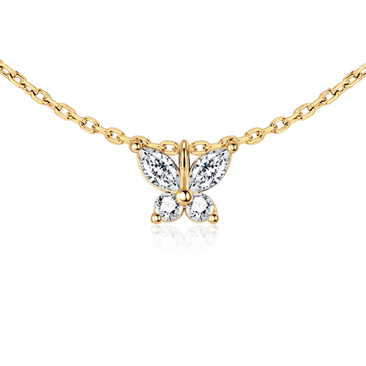 Collar Mariposa Blanca