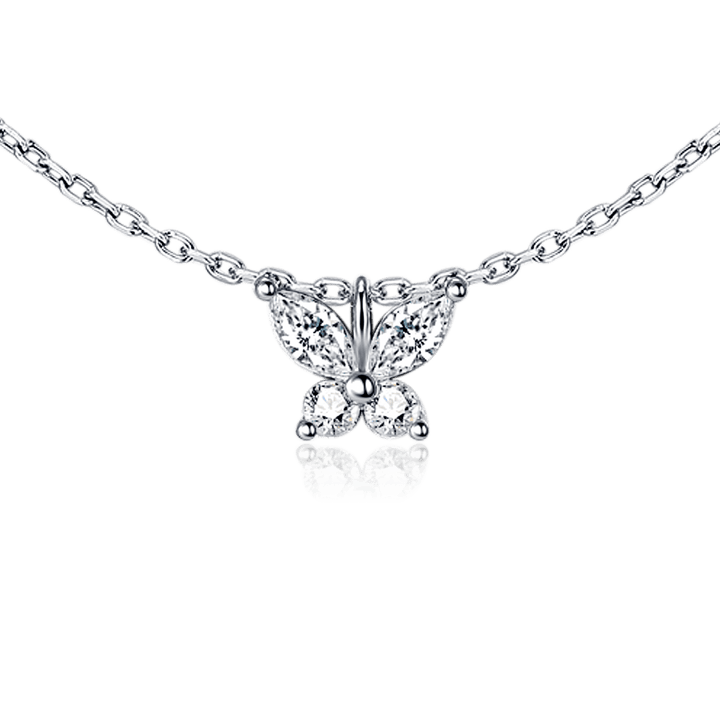 Collar Mariposa Blanca