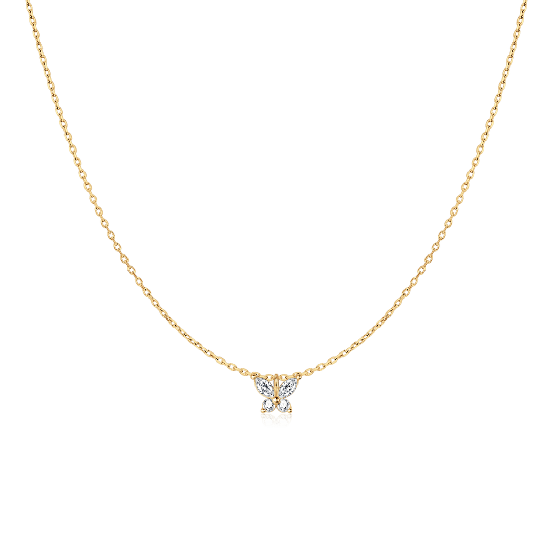 Collar Mariposa Blanca