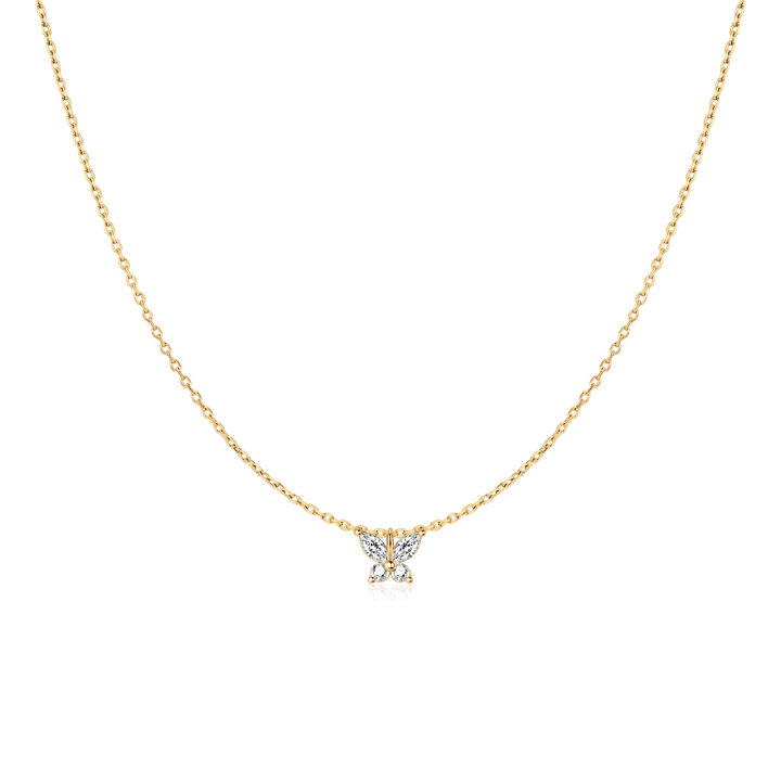 Collar Mariposa Blanca