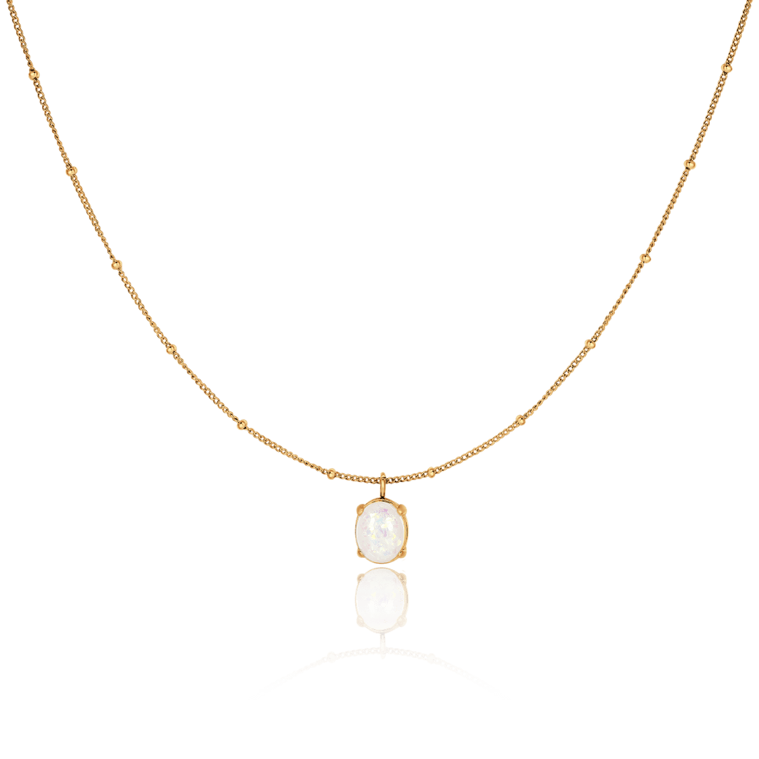 Collar Ópalo Iridiscente