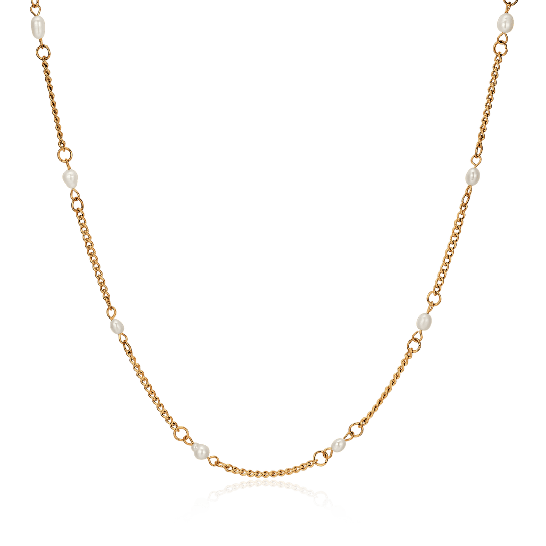 Collar Perlitas Blancas