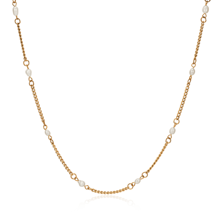 Collar Perlitas Blancas
