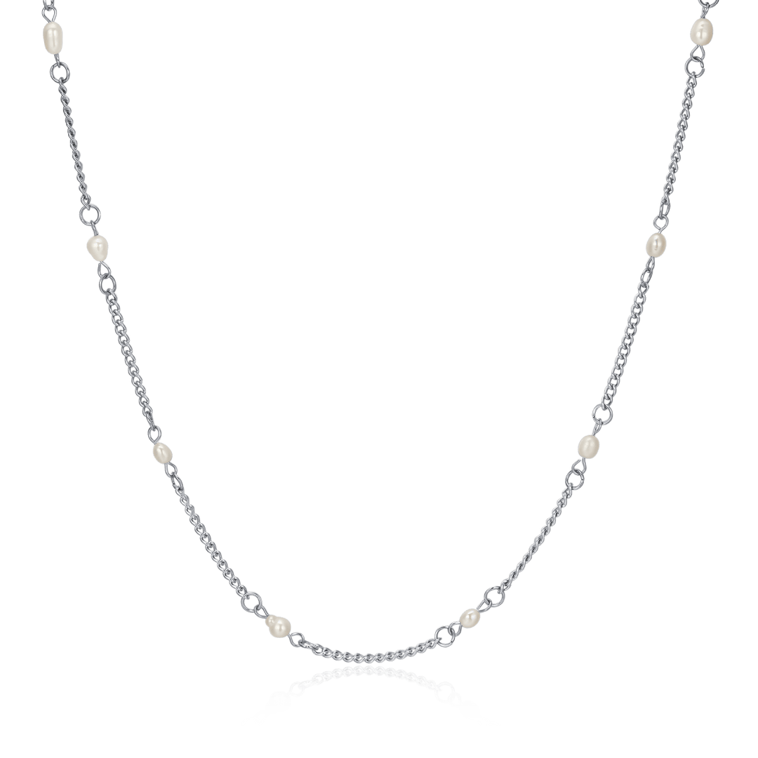 Collar Perlitas Blancas
