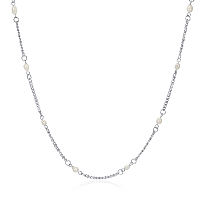 Collar Perlitas Blancas