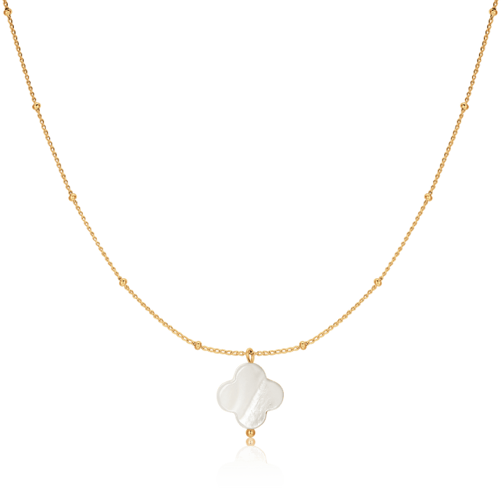Collar Trébol Blanco