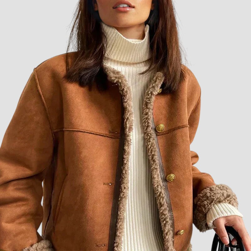 Aurelia™ – Shearling-takki pehmeällä vuorilla