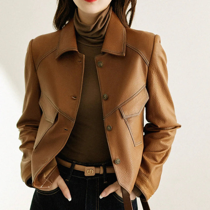 Auvrelle™ – Elegantti nahkatakki