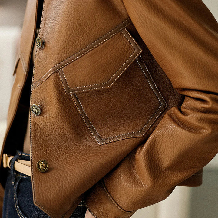 Auvrelle™ – Elegantti nahkatakki
