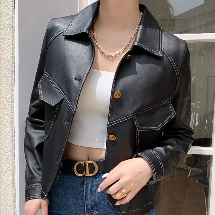 Auvrelle™ – Elegantti nahkatakki