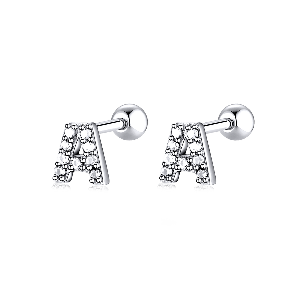 Pendiente Letras Blancas