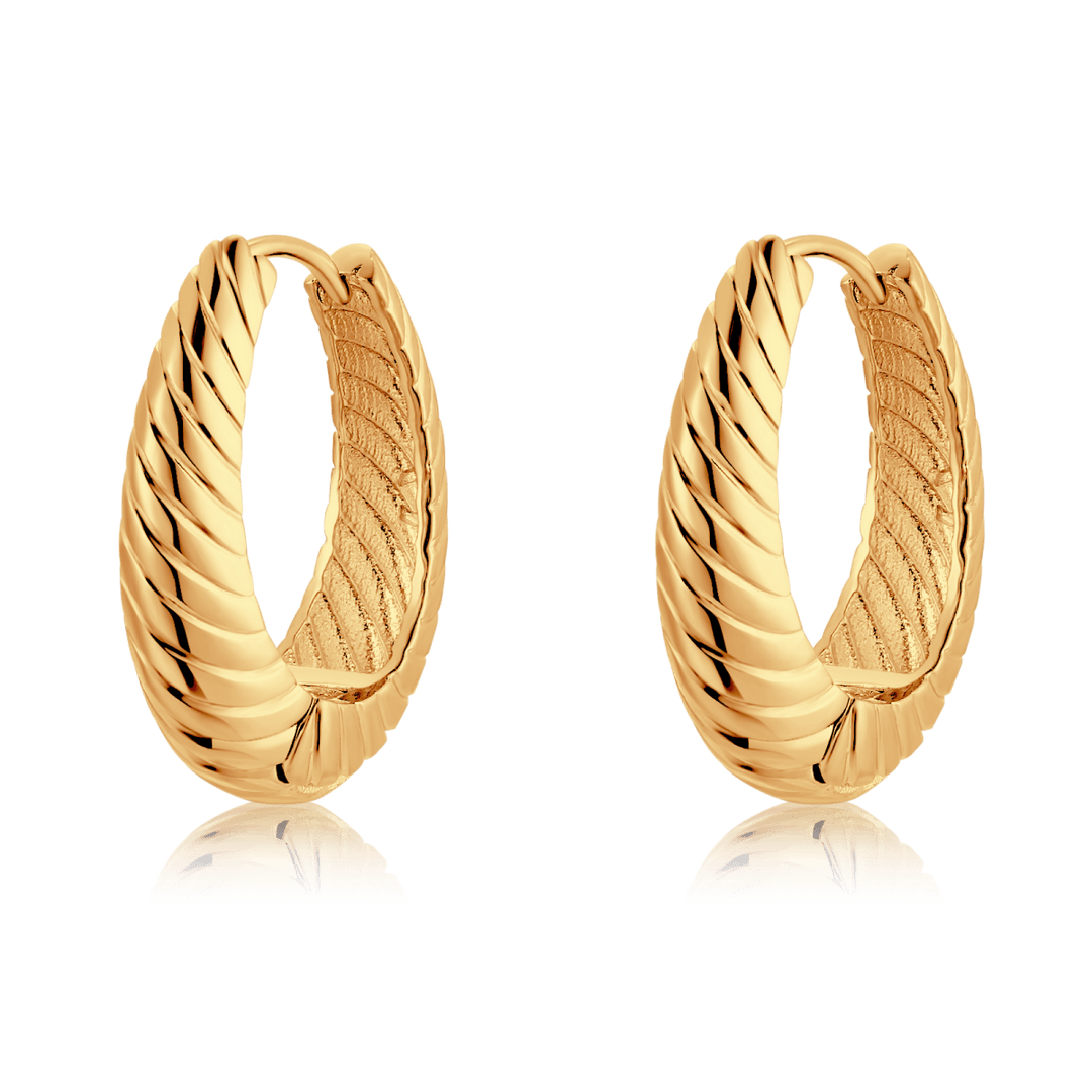 Pendientes Aros Acanalados