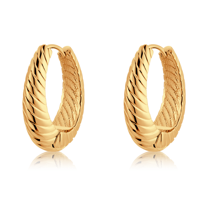 Pendientes Aros Acanalados
