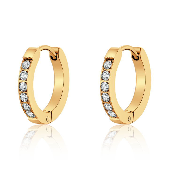 Pendientes Aros Circonitas Blancas