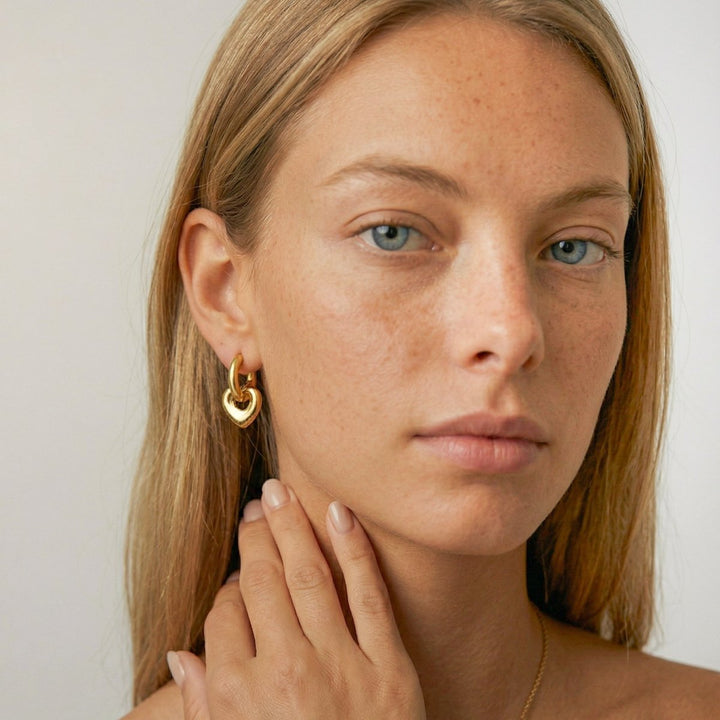 Pendientes Aros Corazón Profundo