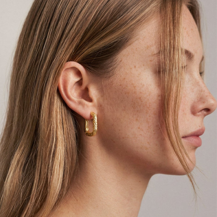 Pendientes Aros Martillados