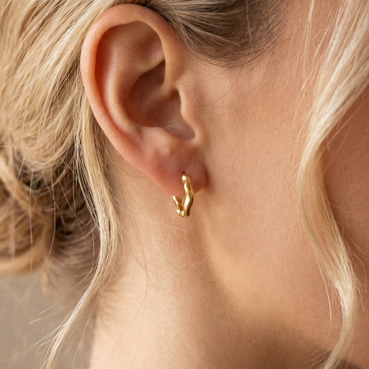 Pendientes Aros Ondas Sutiles