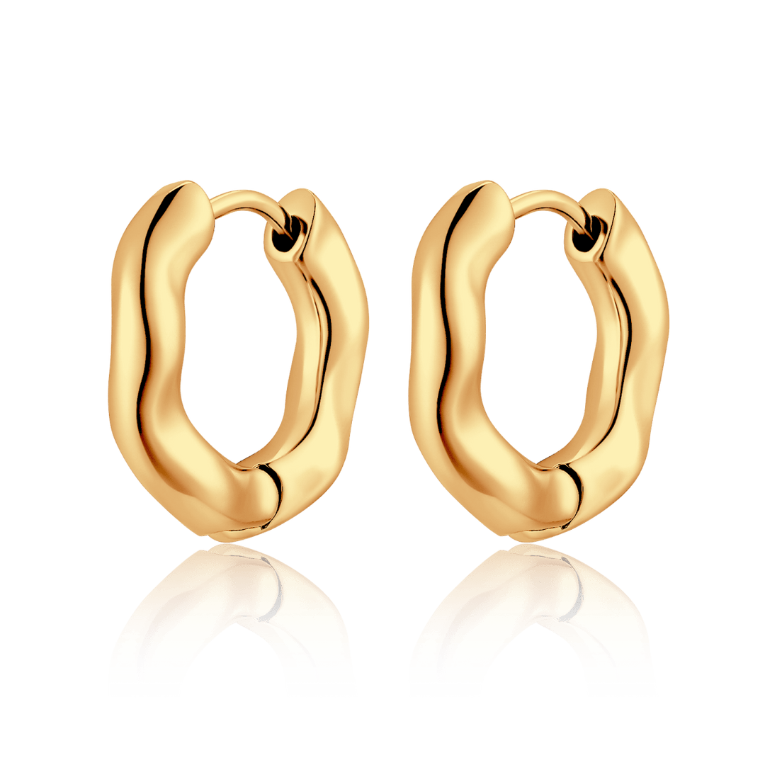 Pendientes Aros Ondas Sutiles