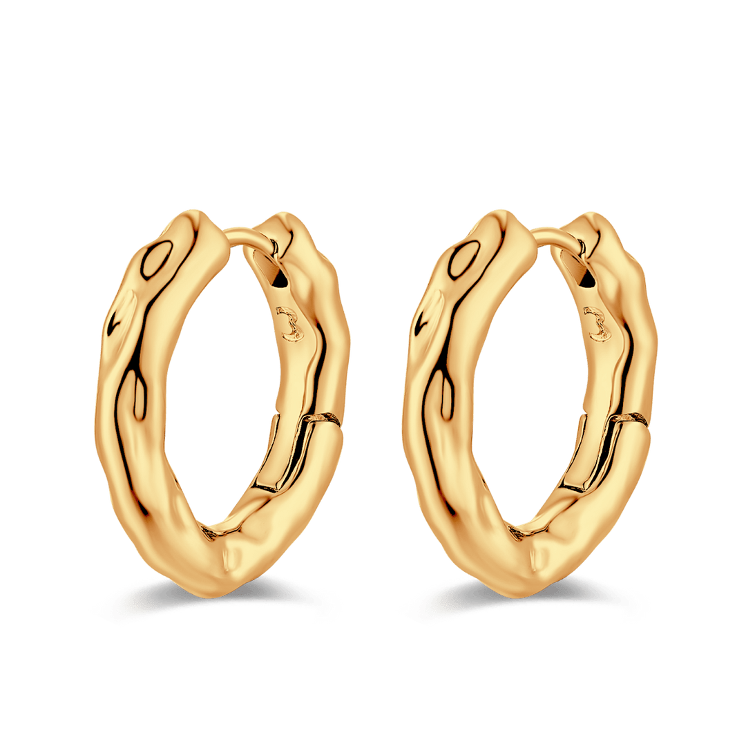 Pendientes de Aro Ondulado