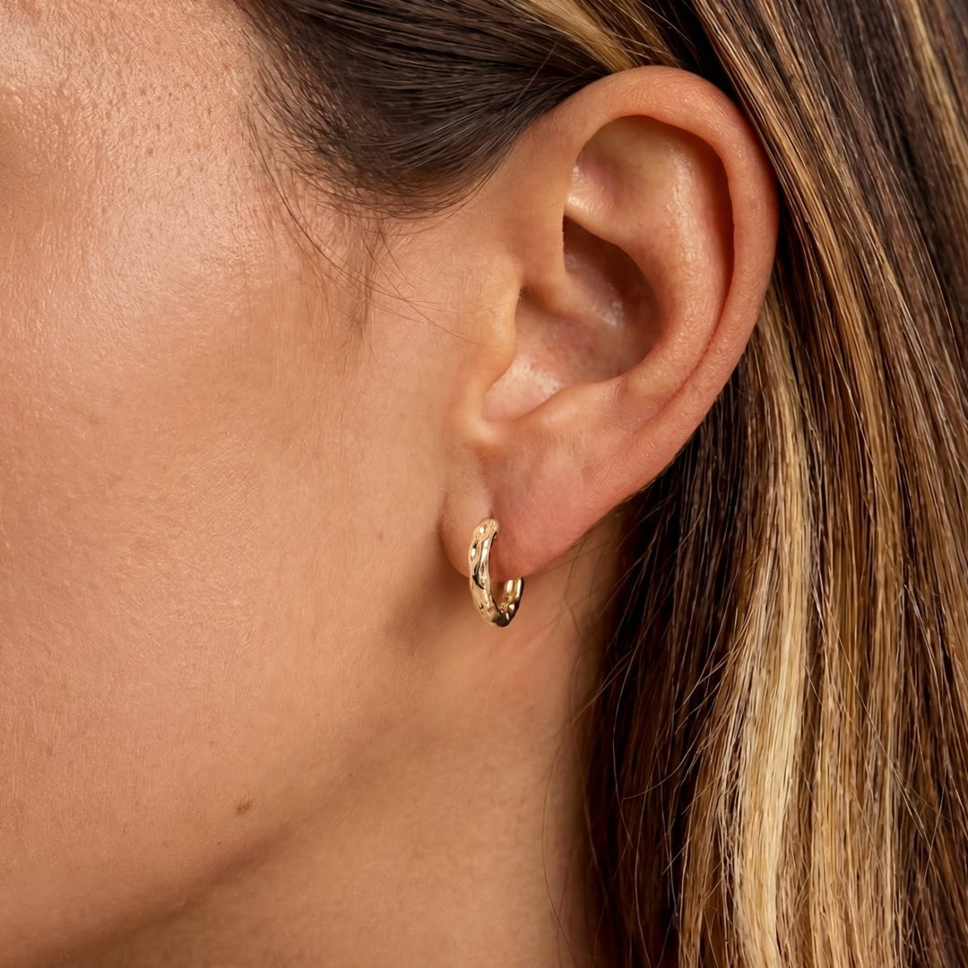 Pendientes de Aro Ondulado
