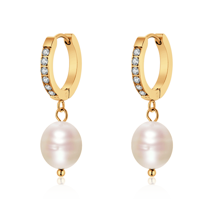 Pendientes Aros Perla Matices