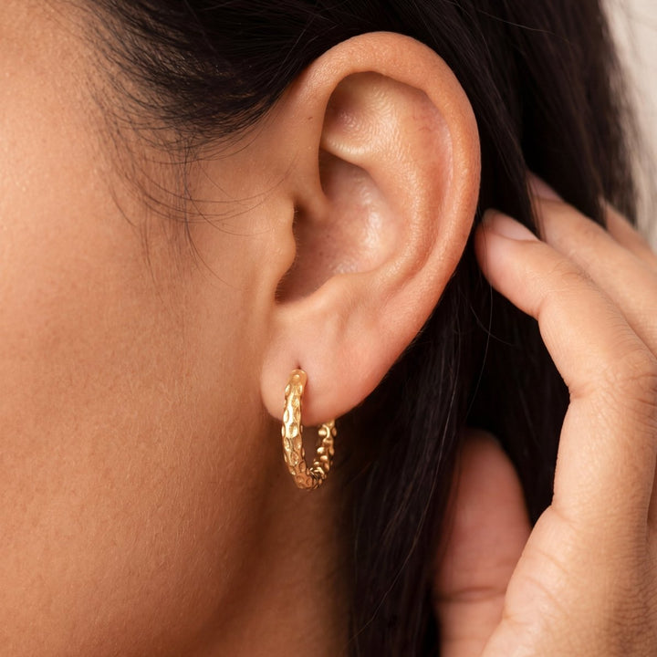 Pendientes Aros Punteados