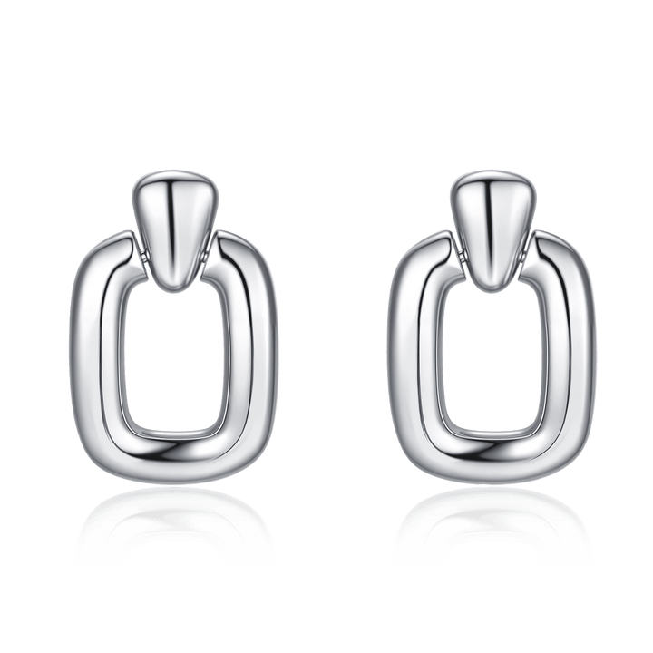 Pendientes Aros Rectangulares