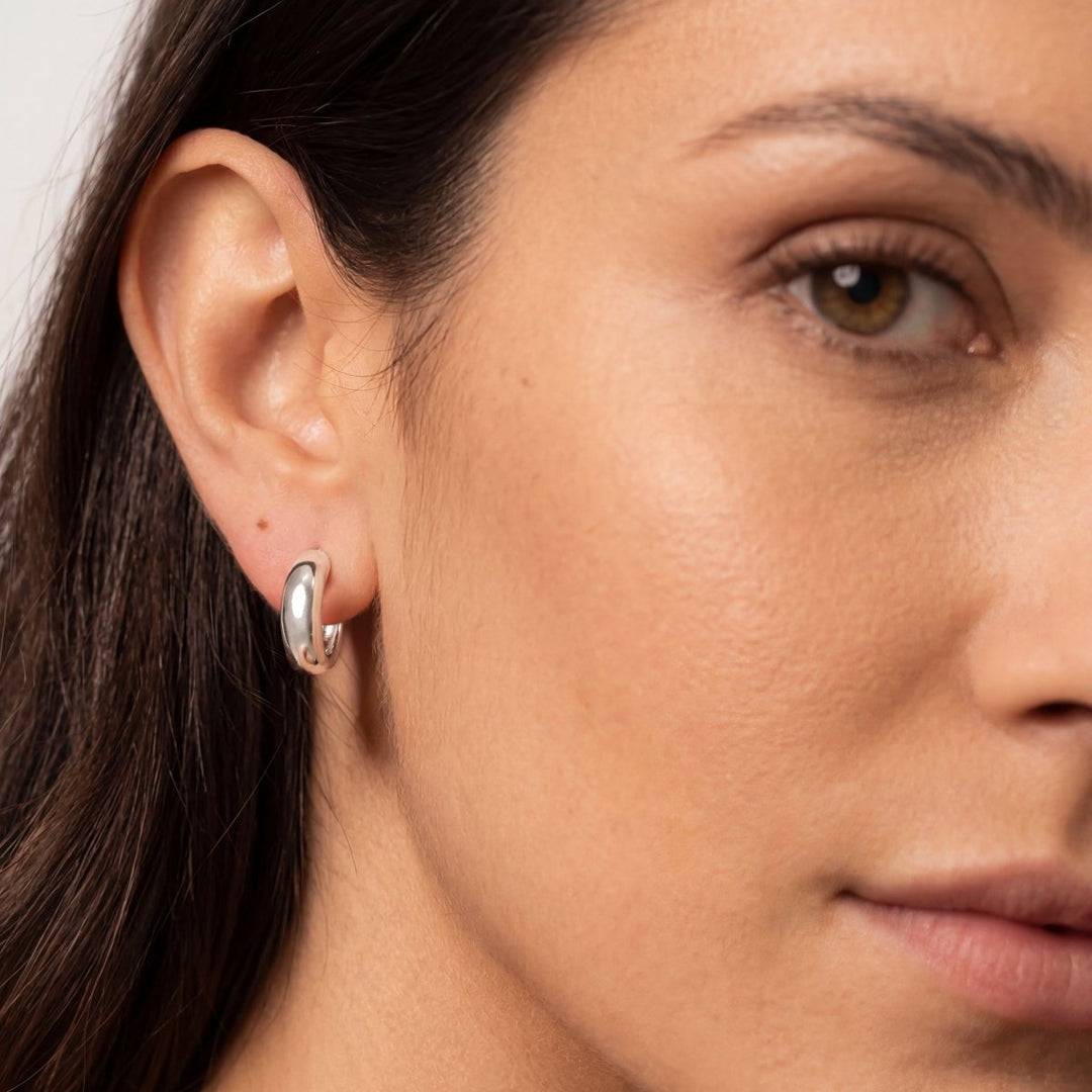 Pendientes de Aro Redondeado