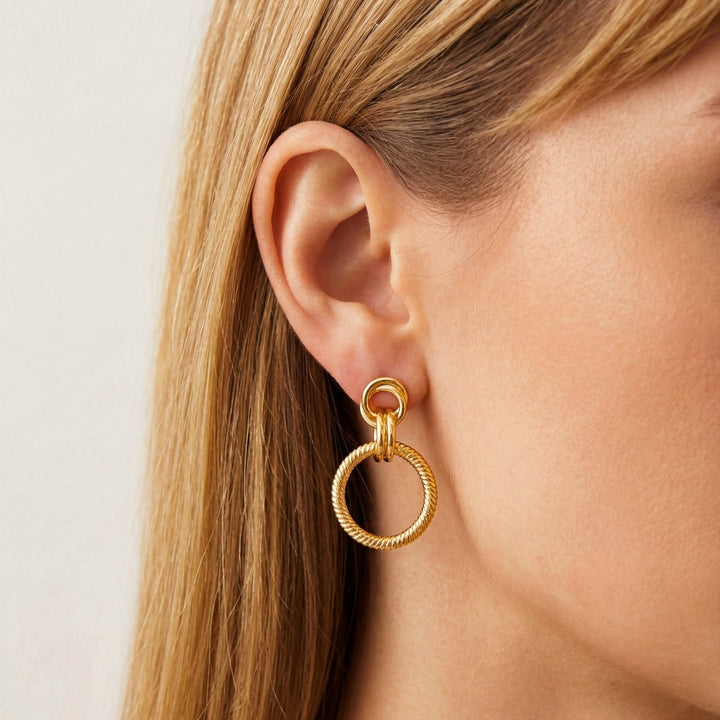 Pendientes Aros Texturizados
