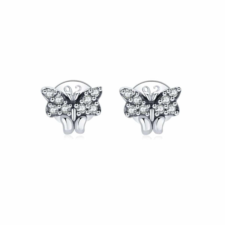 Pendientes de glitter mariposa