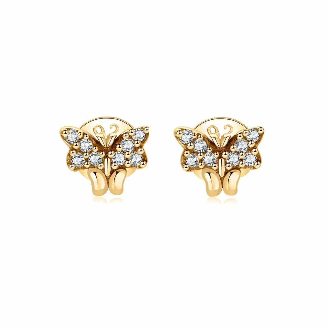 Pendientes de glitter mariposa