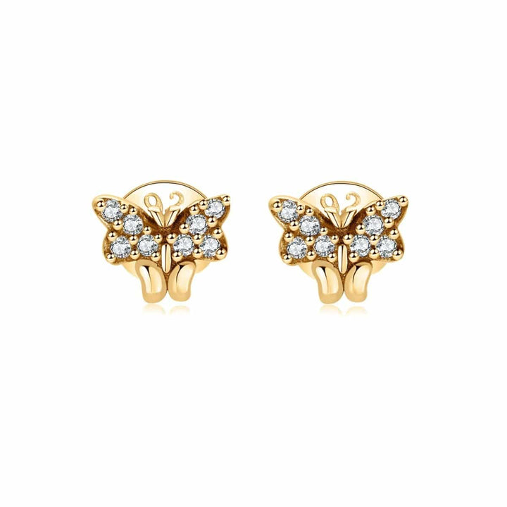 Pendientes de glitter mariposa