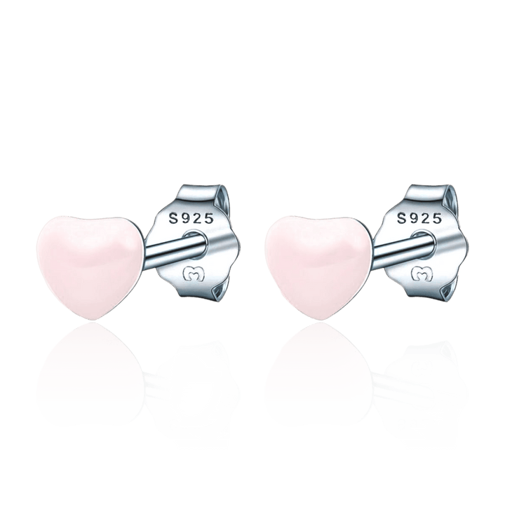 Pendientes Corazón de Color