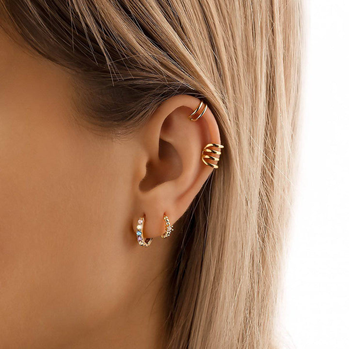Pendientes de Circonita Coloridos