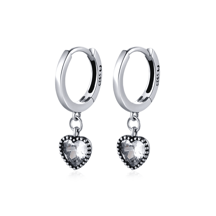 Pendientes Corazón de Cristal