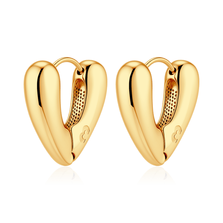 Pendientes Corazón Curvado