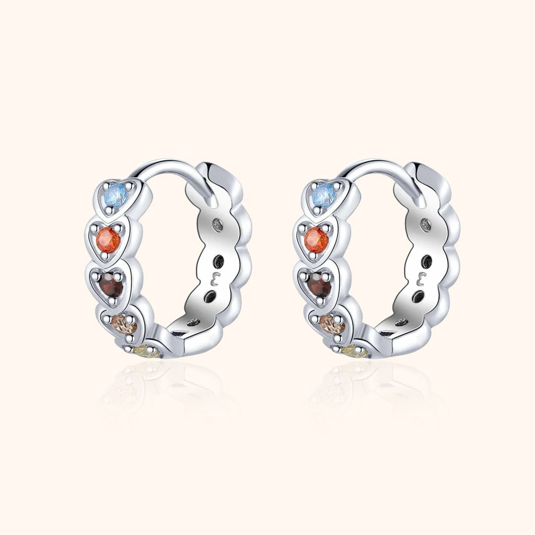 Pendientes de corazones exóticos