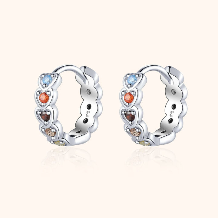 Pendientes de corazones exóticos