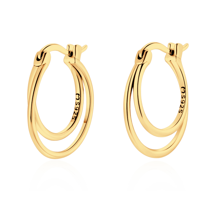 Pendientes de aro doble