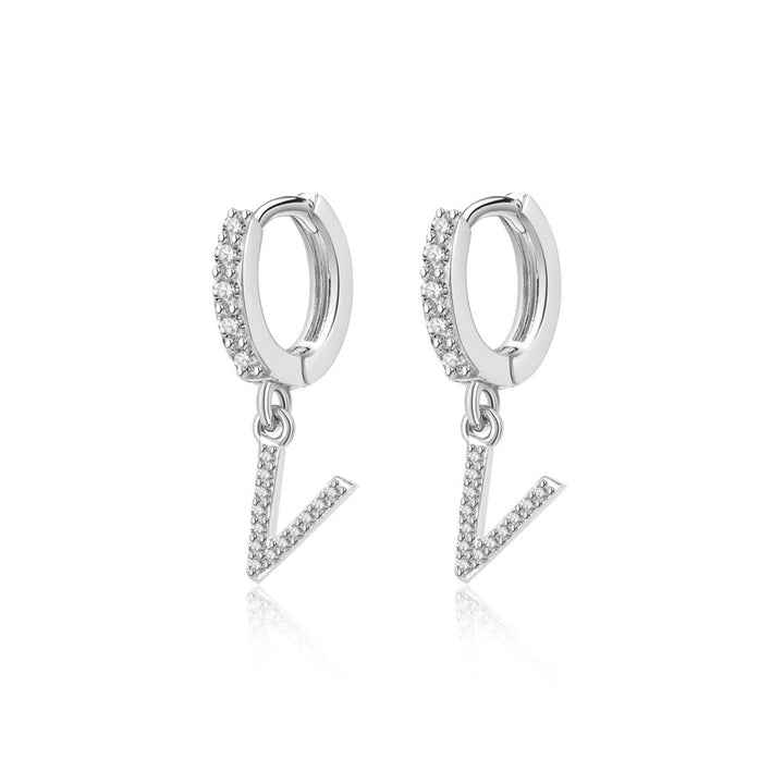Pendientes de aros iniciales