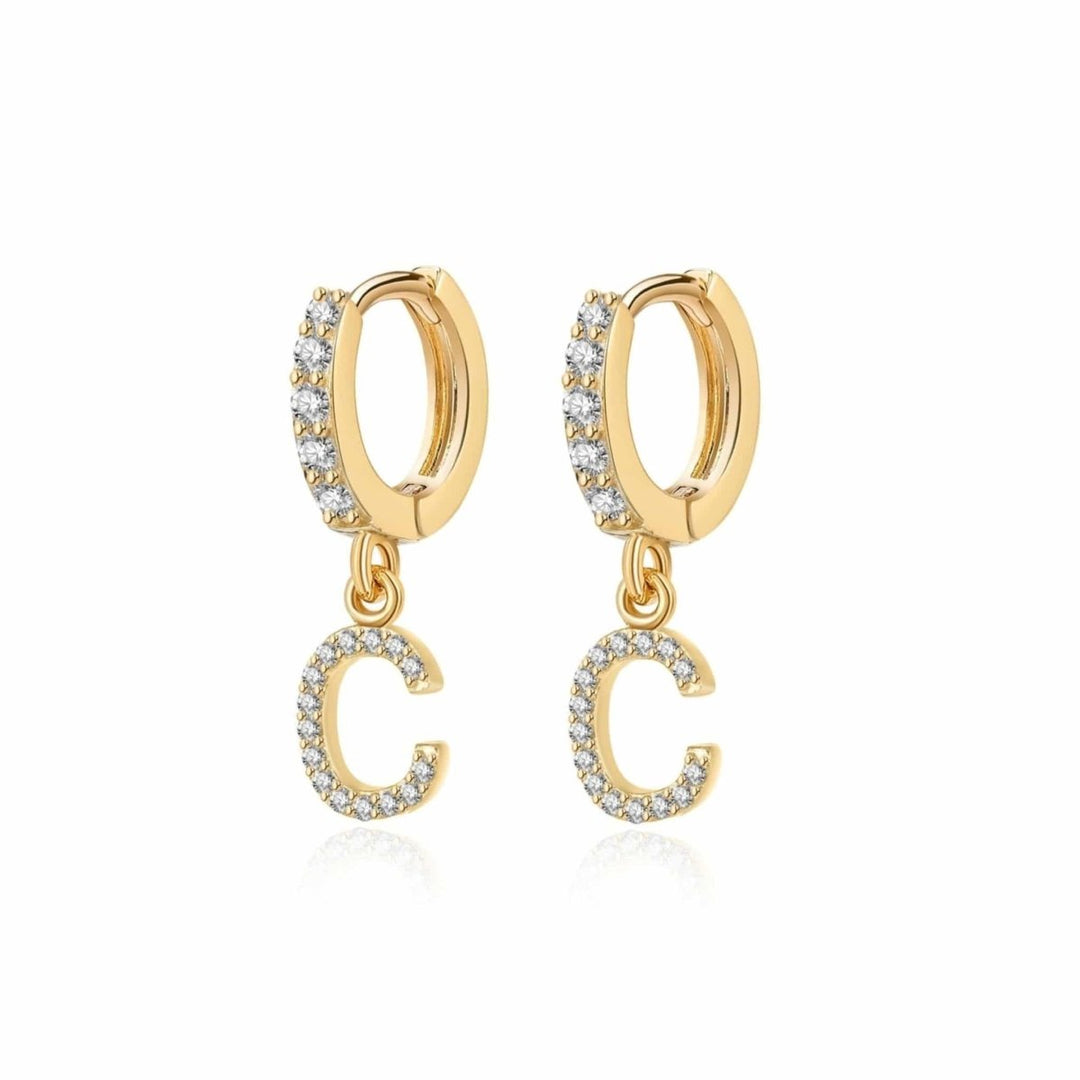 Pendientes de aros iniciales