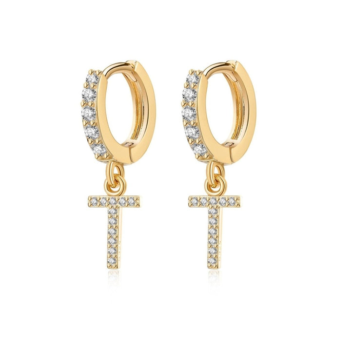 Pendientes de aros iniciales