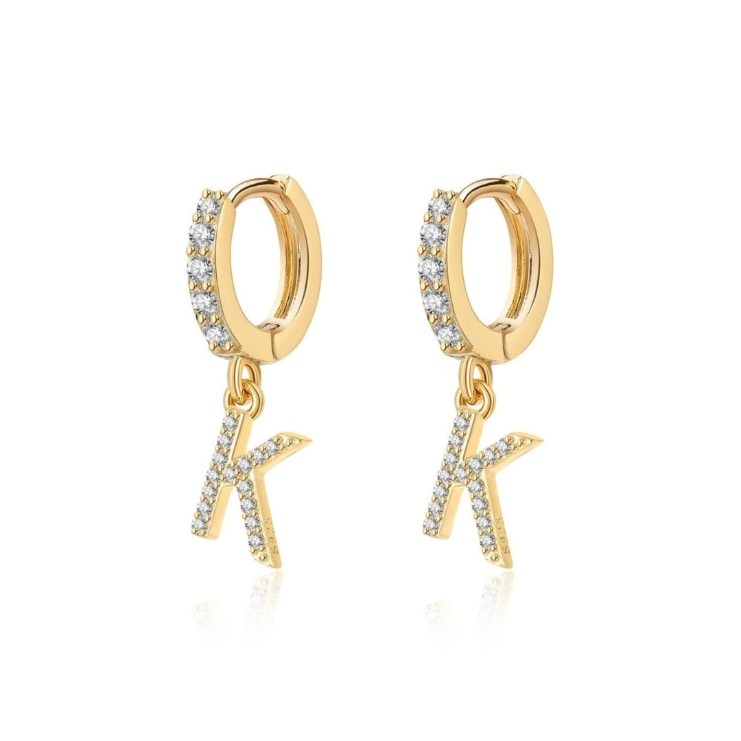 Pendientes de aros iniciales