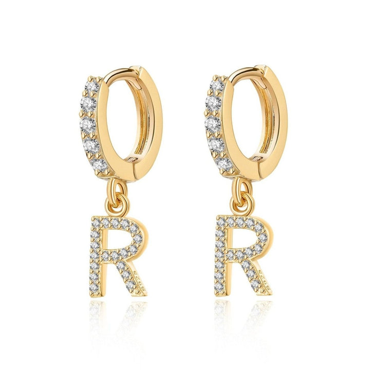 Pendientes de aros iniciales