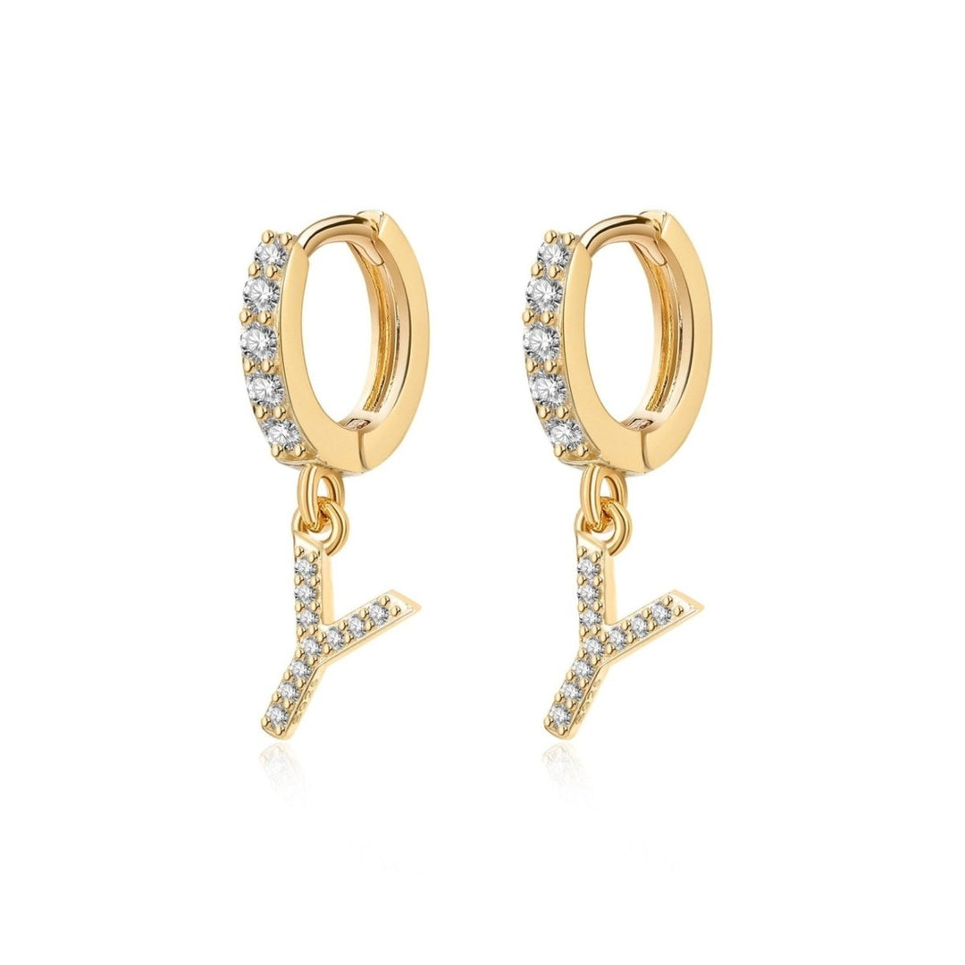 Pendientes de aros iniciales