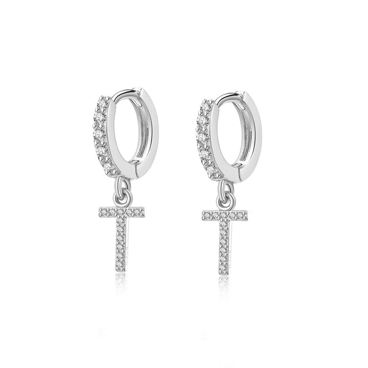 Pendientes de aros iniciales